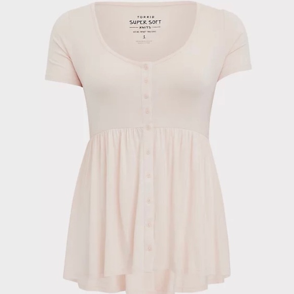 🎉HOST PICK🎉 TORRID BABYDOLL SHIRT - Picture 3 of 4